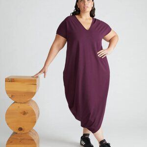 Universal Standard Geneva Dress - Black Cherry - L